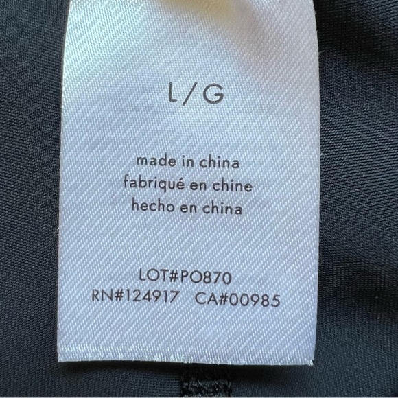 WeWoreWhat Leather Look Black Metallic High Rise Leggings Women's Size Large - Picture 10 of 14